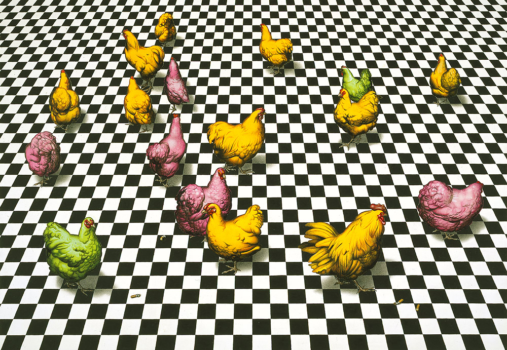 Dieter_Asmus_62_Gefaerbte_Huehner